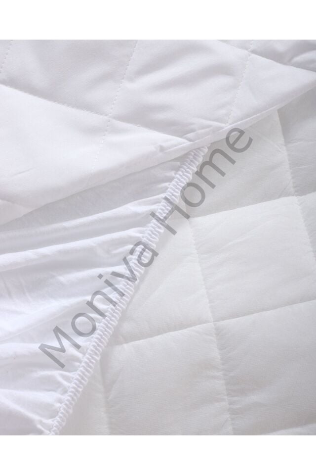 Pamuklu Kapitone Fitted Yatak Koruyucu Tek Kişilik Çift Kişilik Battal Boy 120 x 200