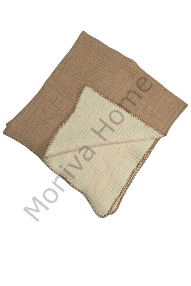 Moniva Home Müslin 4 Kat Nefes Alır % 100 Pamuk Bebek Battaniyesi